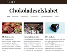 Tablet Screenshot of chokoladeselskabet.dk